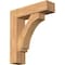 Ekena Millwork Imperial Block Smooth Bracket w/ Offset Brace, Western Red Cedar, 7 1/2"W x 28"D x 32"H BKT0806X28X32IMP05SWR - alternate 1